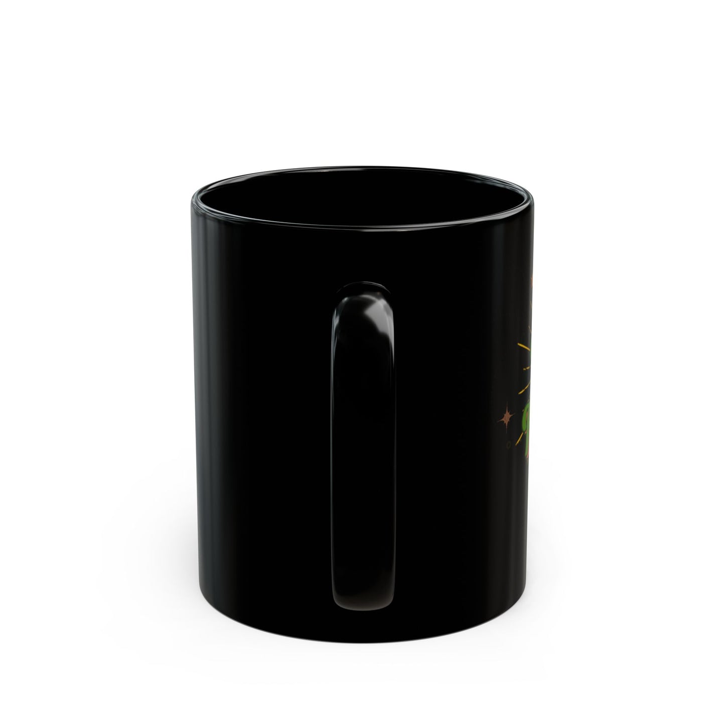 Tree Hugger Black Mug - Eco-Friendly Ceramic Mug