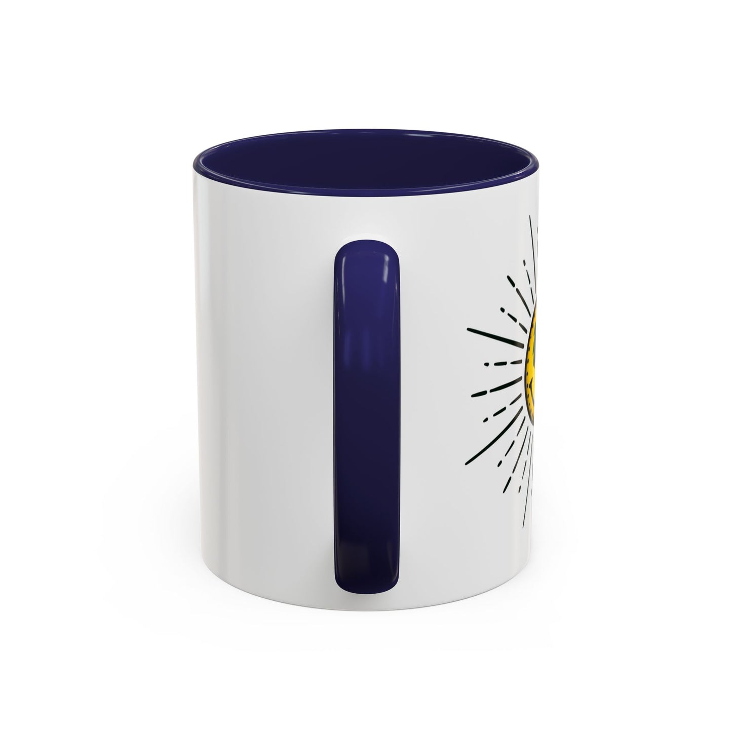 Two-Tone Accent Coffee Mug - Stylish Ceramic Mug for Coffee Lovers
