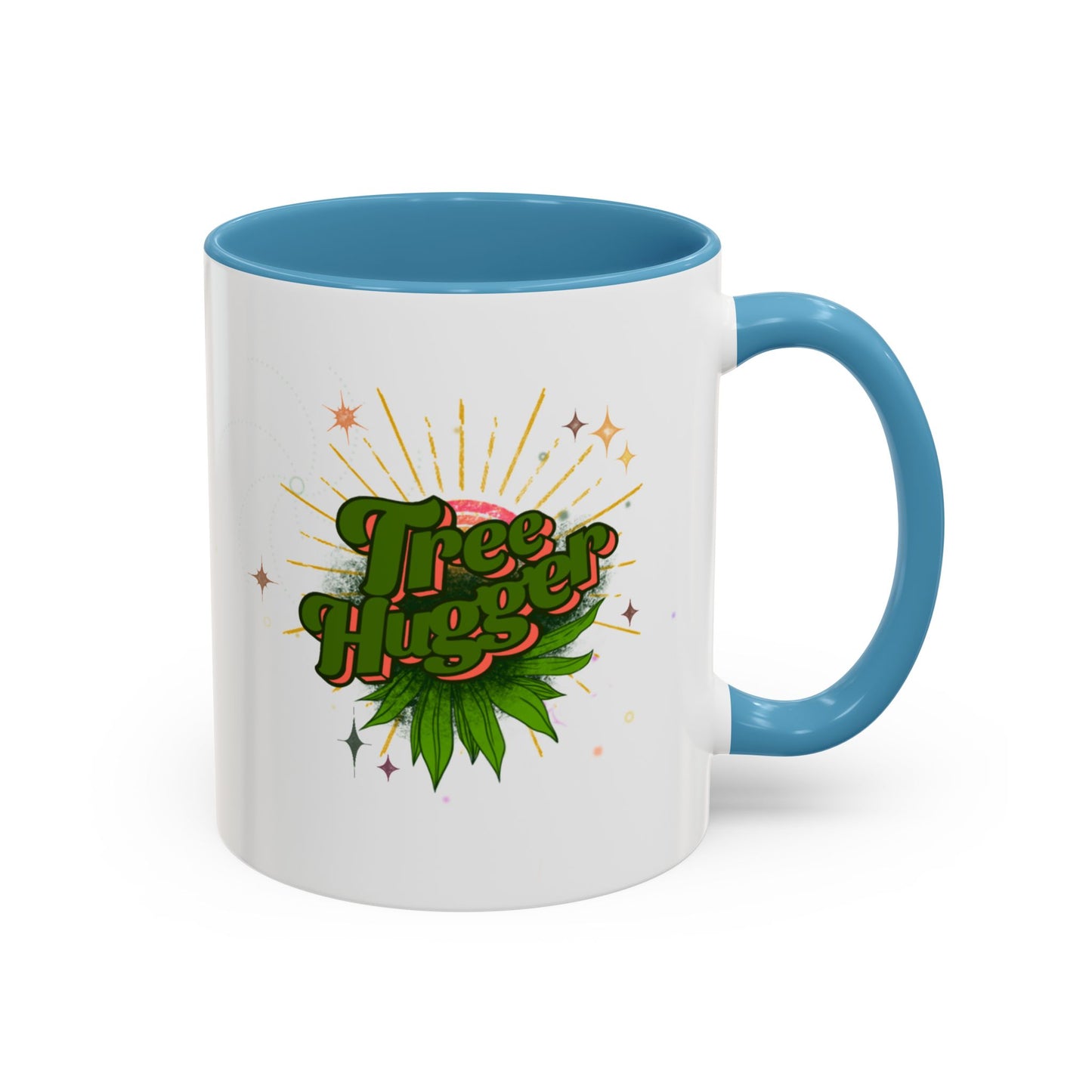 Tree Hugger Accent Coffee Mug - Eco-Friendly Ceramic Mug